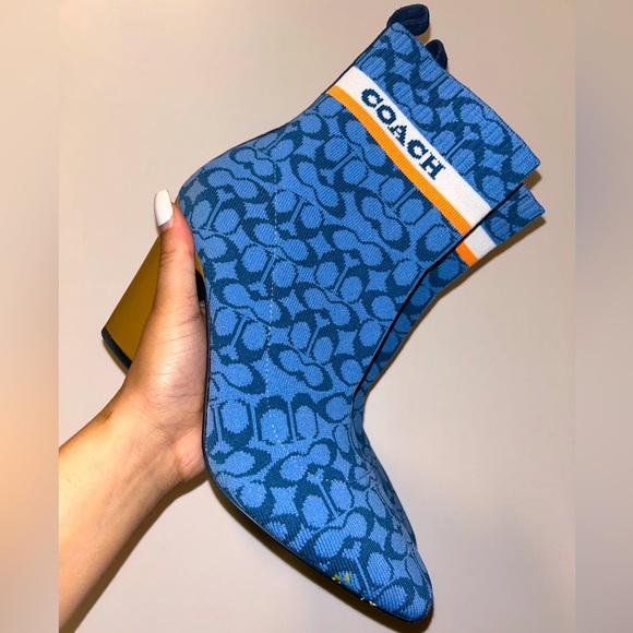 Coach “Double C” Knit Sock Booties - Picture 2 of 5